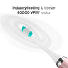 CKeep Ultra Whitening Pink Electric Toothbrush - 8 DuPont Brush Heads & Travel Case Included - Sonic 40,000 VPM Motor & Wireless Charging - 4 Modes w Smart Timer - Satin Rose Gold